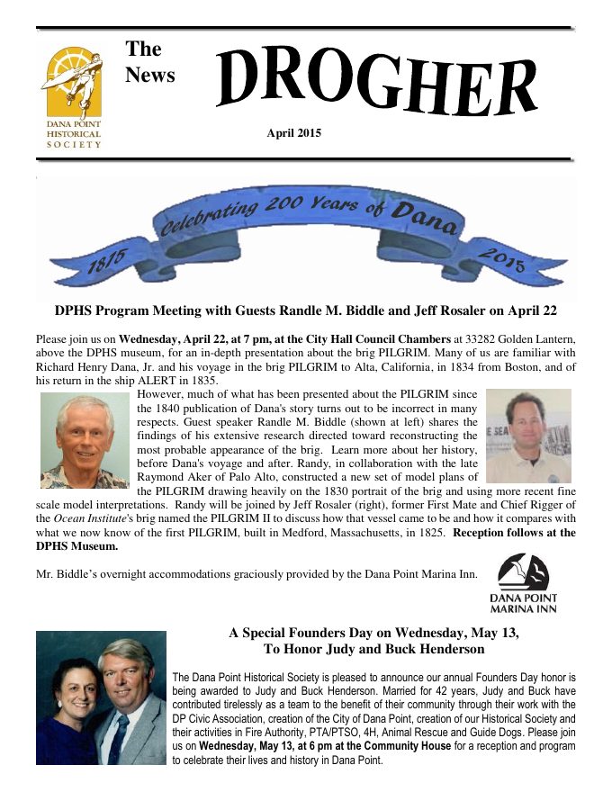 Cover of Drogher: April 2015
