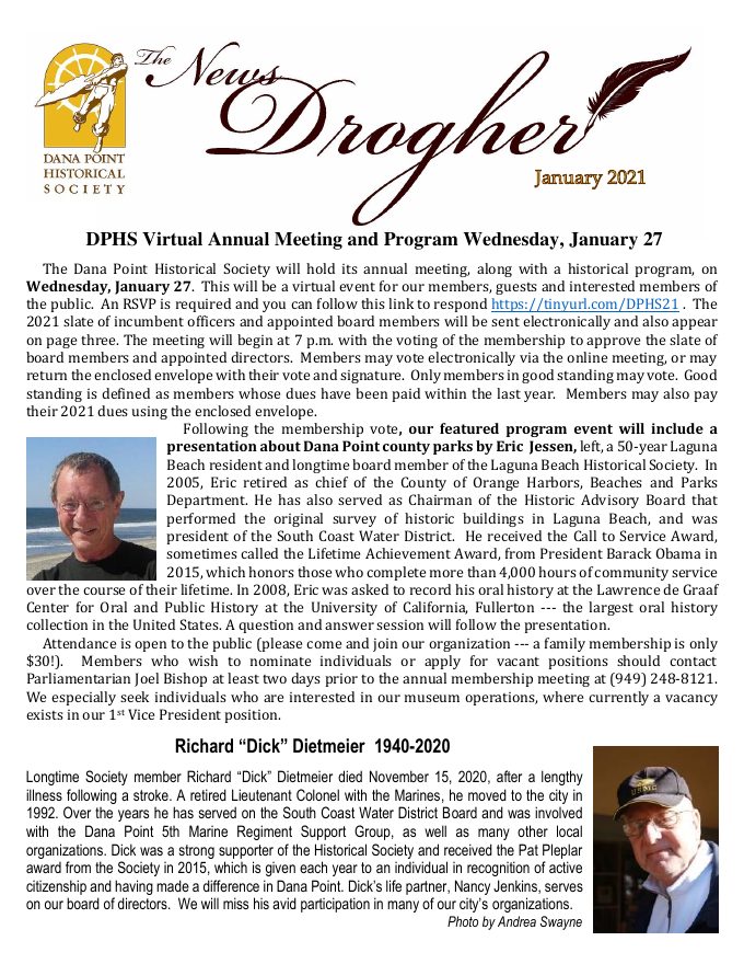 Cover of Drogher: January 2021